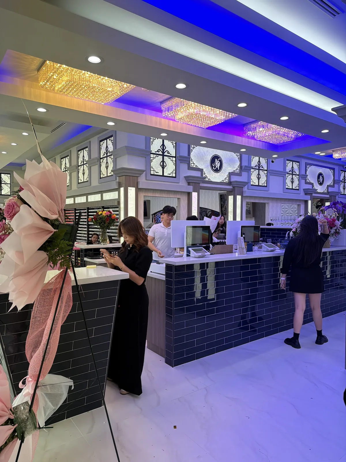 Reception area welcoming guests