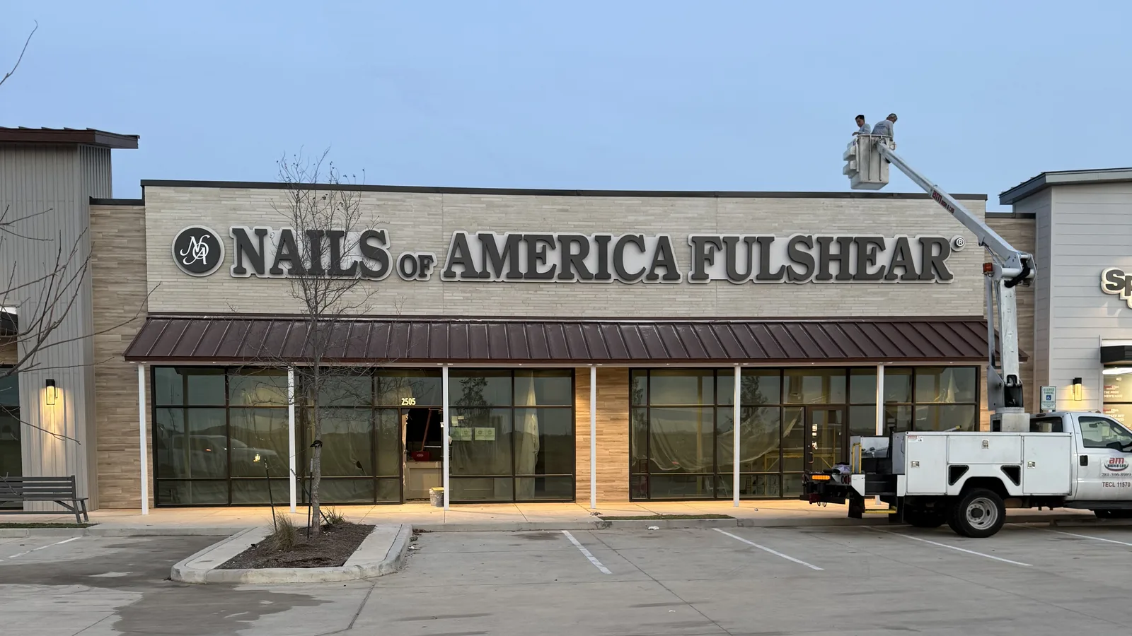 Nails of America Fulshear storefront on Texas Heritage Parkway